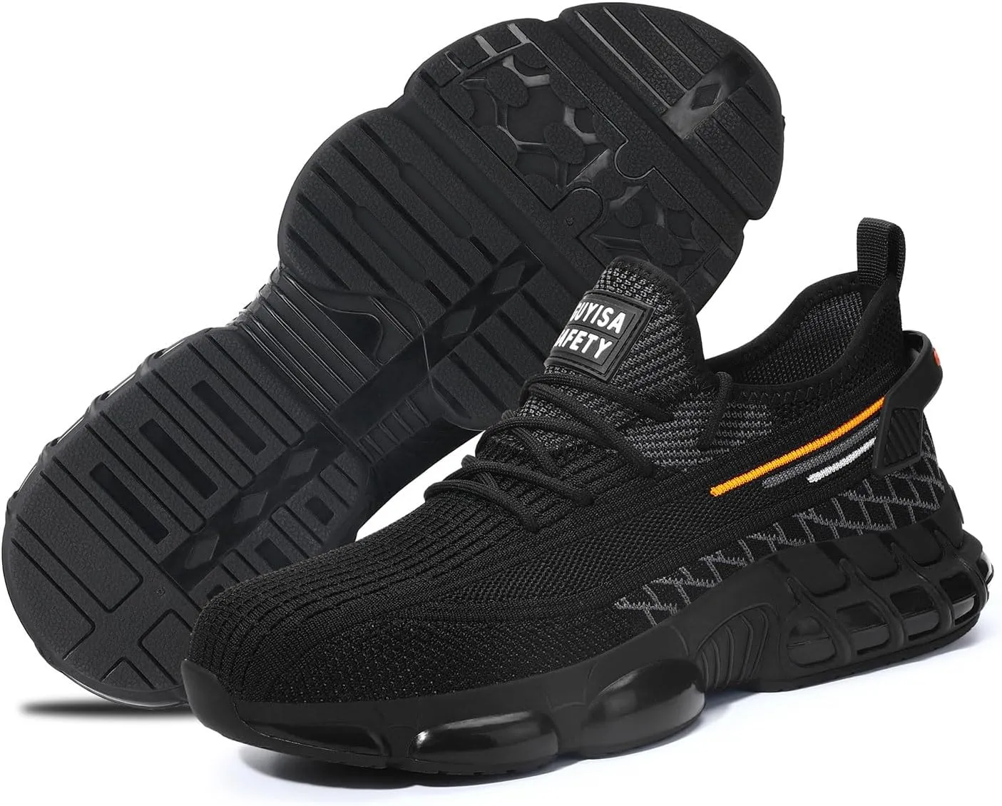 Steel Toe Shoes for Men, Lightweight Work Shoes,Construction Industrial Work Safety Boots, Comfortable Steel Toe Sneakers for Men Women