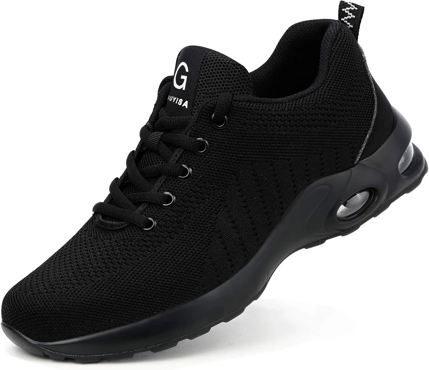 Steel Toe Shoes Women Men Lightweight Air Cushion Safety Work Shoes for Women Slip Resistant Indestructible Sneakers