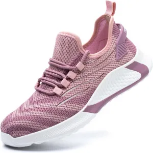 Steel Toe Work Boots for Women Waterproof Lightweight Slip-on Safety Shoes Industrial Construction Outdoor Sneakers