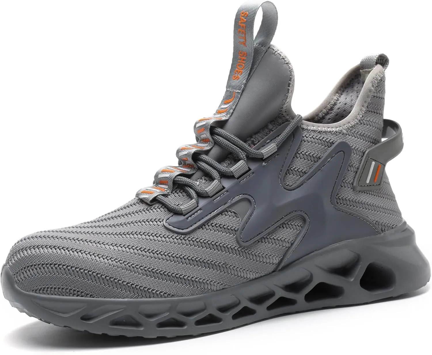 Steel Toe Work Shoes for Men Women Lightweight Comfortable Industrial & Construction Work Safety Sneakers
