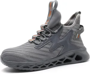 Steel Toe Work Shoes for Men Women Lightweight Comfortable Industrial & Construction Work Safety Sneakers