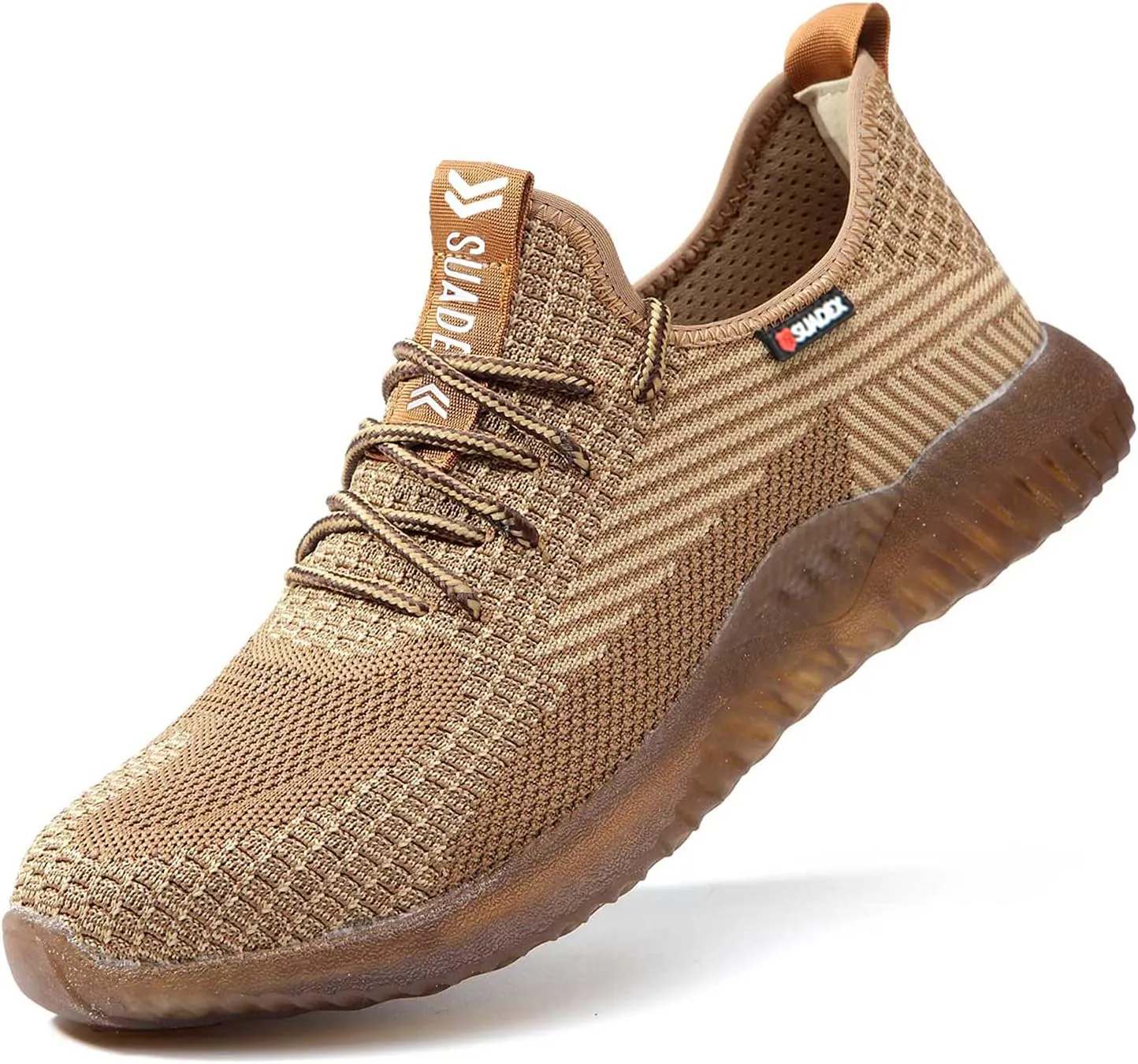 SUADEX Steel Toe Shoes for Men Women Indestructible Steel Toe Sneakers Lightweight Work Safety Shoes Puncture Proof Composite Toe