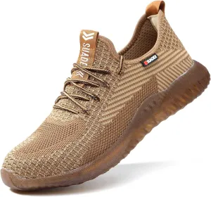 SUADEX Steel Toe Shoes for Men Women Indestructible Steel Toe Sneakers Lightweight Work Safety Shoes Puncture Proof Composite Toe