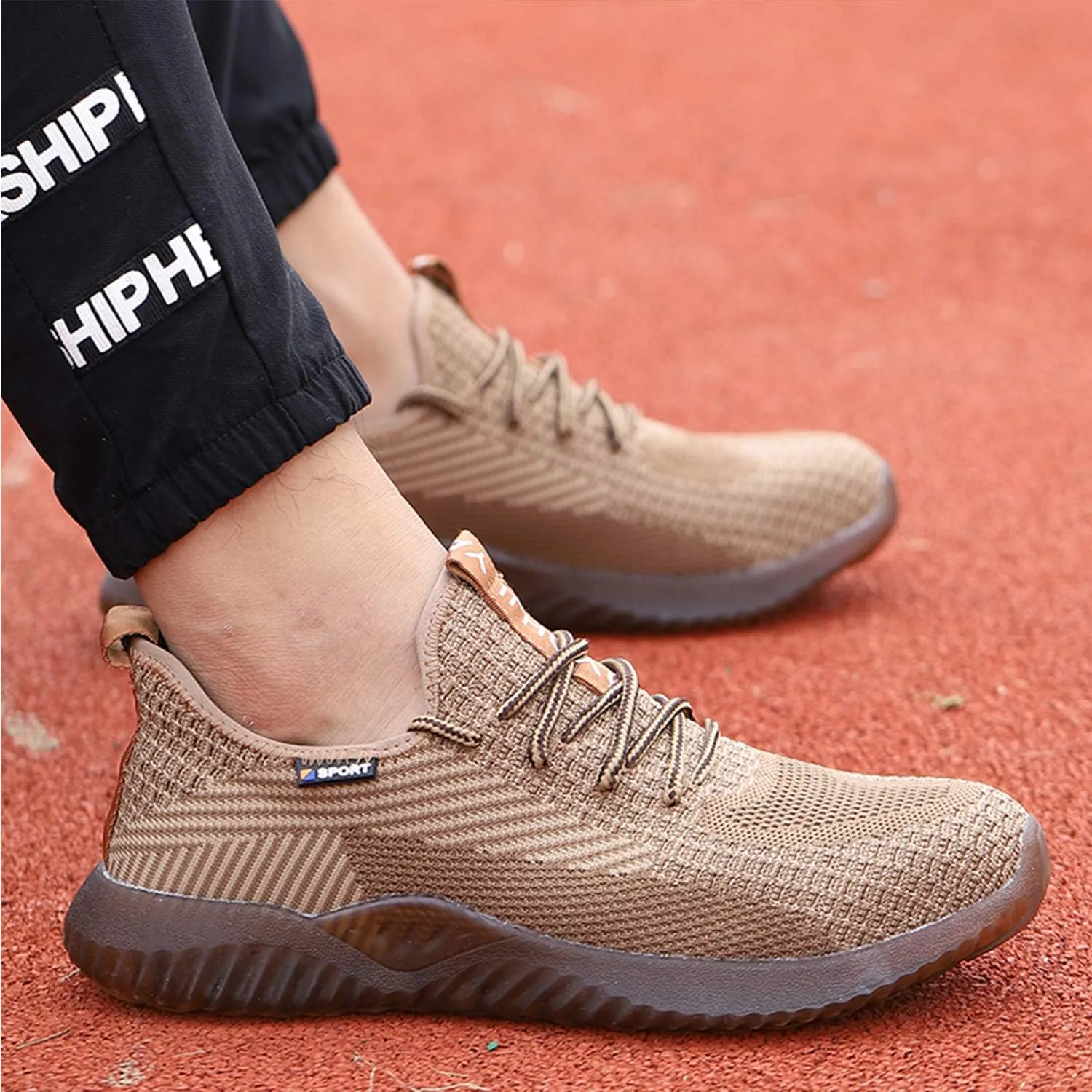 SUADEX Steel Toe Shoes for Men Women Indestructible Steel Toe Sneakers Lightweight Work Safety Shoes Puncture Proof Composite Toe