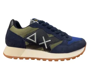 Sun68 men's sneakers Jaki Bicolor Z42114 7407 dark military-navy blue