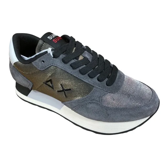 Sun68 women's sneakers Kate Satin Z41221 47 dark grey