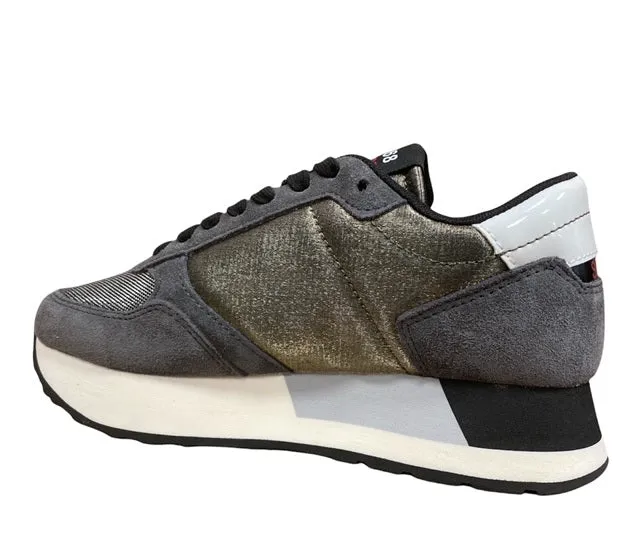 Sun68 women's sneakers Kate Satin Z41221 47 dark grey