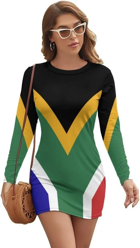 TAIZIYEAH South African Flag Tank Top Womens Sundress Casual Summer Sexy Beach Clothes 2023