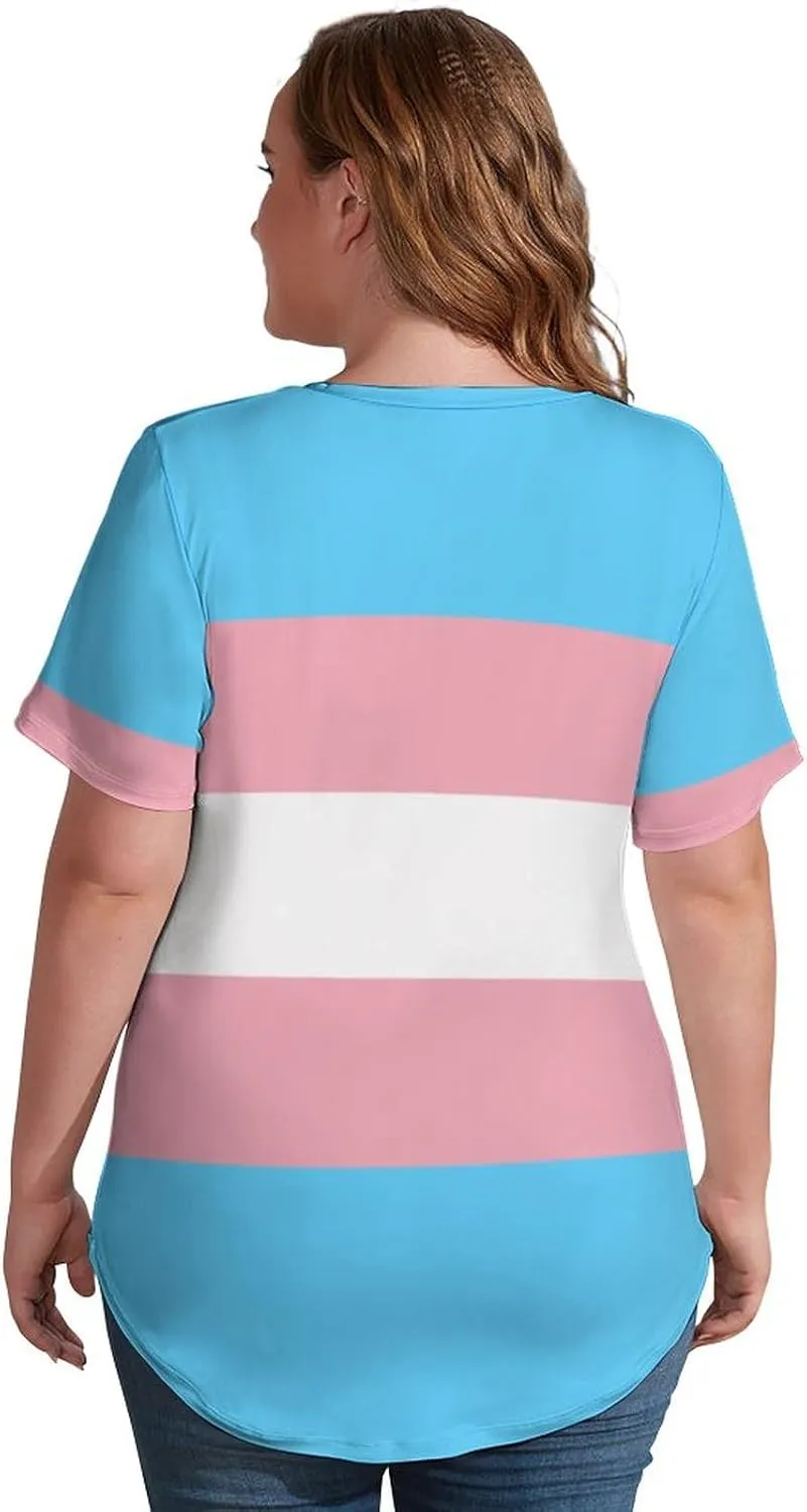 TAIZIYEAH Transgender Pride Flag Printed Camisole Casual for Women Spring Summer Party Clothes