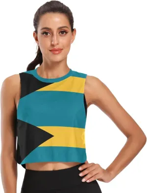 Tank Tops Running Shirts for Women Crop Top Workout Shirts Sleeveless Cropped Muscle Tank Shirts, Small