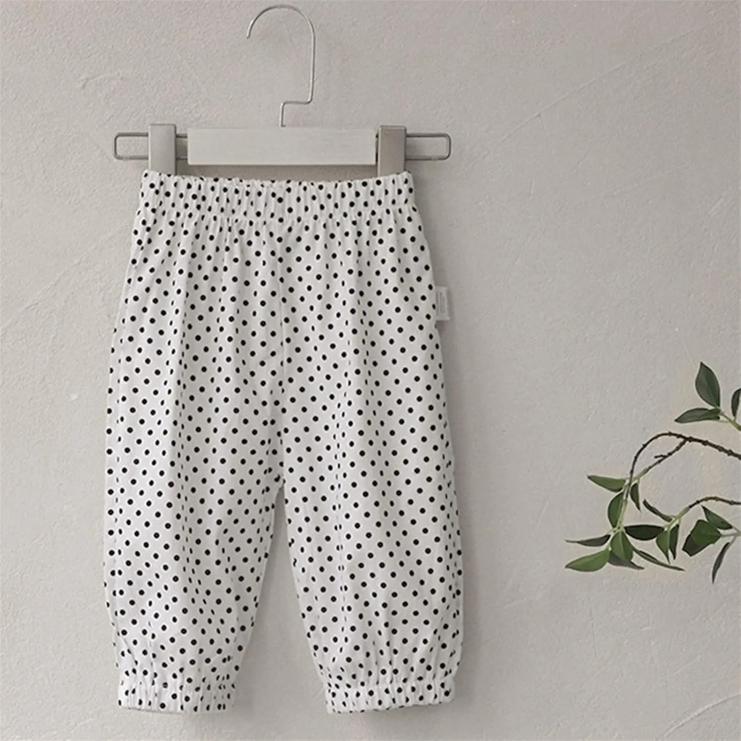 Toddler Baby Girls Boys Harem Pants Long Bloomers Fruits Plaid Joggers Elastic Waist Thin Anti-Mosquito Trousers
