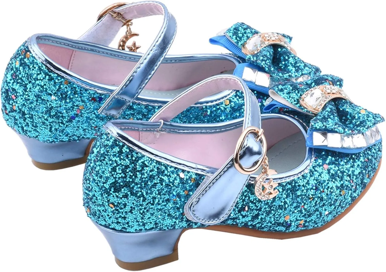 Toddler Dress Shoes,Girls Pearl Sandals Bling Bowknot Kids Infant Shoes Crystal Baby Princess Shoes 4-13 Years
