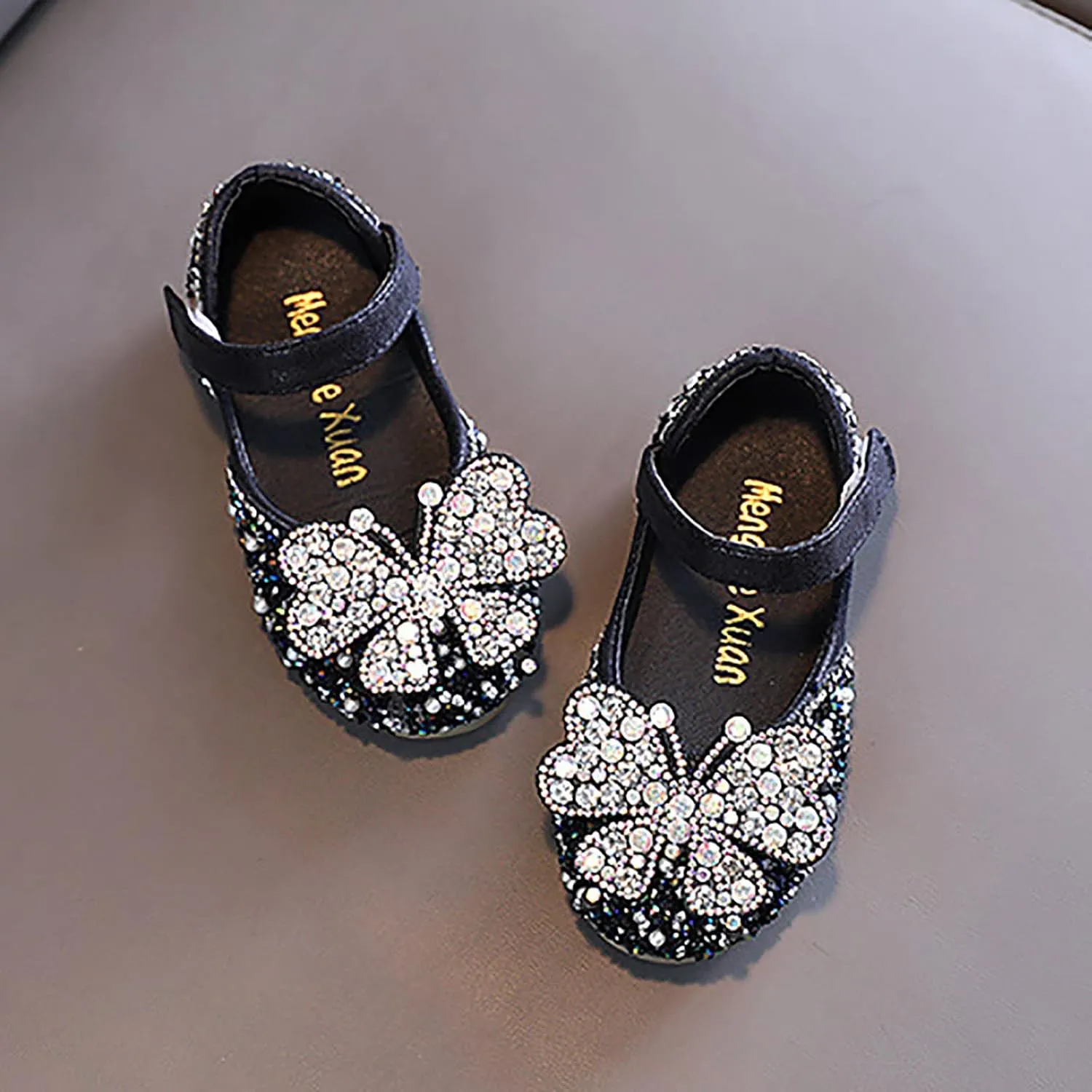 Toddler Girl Sandals, Childrens Girls Pearl Rhinestones Shining Princess Shoes for Party and Wedding Dancing Shoes