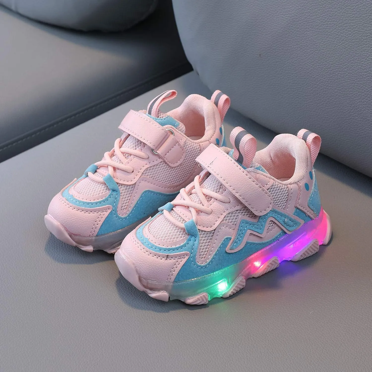Toddler Sneakers,Kids Baby Boys Girls Led Light Sport Shoes Children Mesh Luminous Running Sneakers Shoes