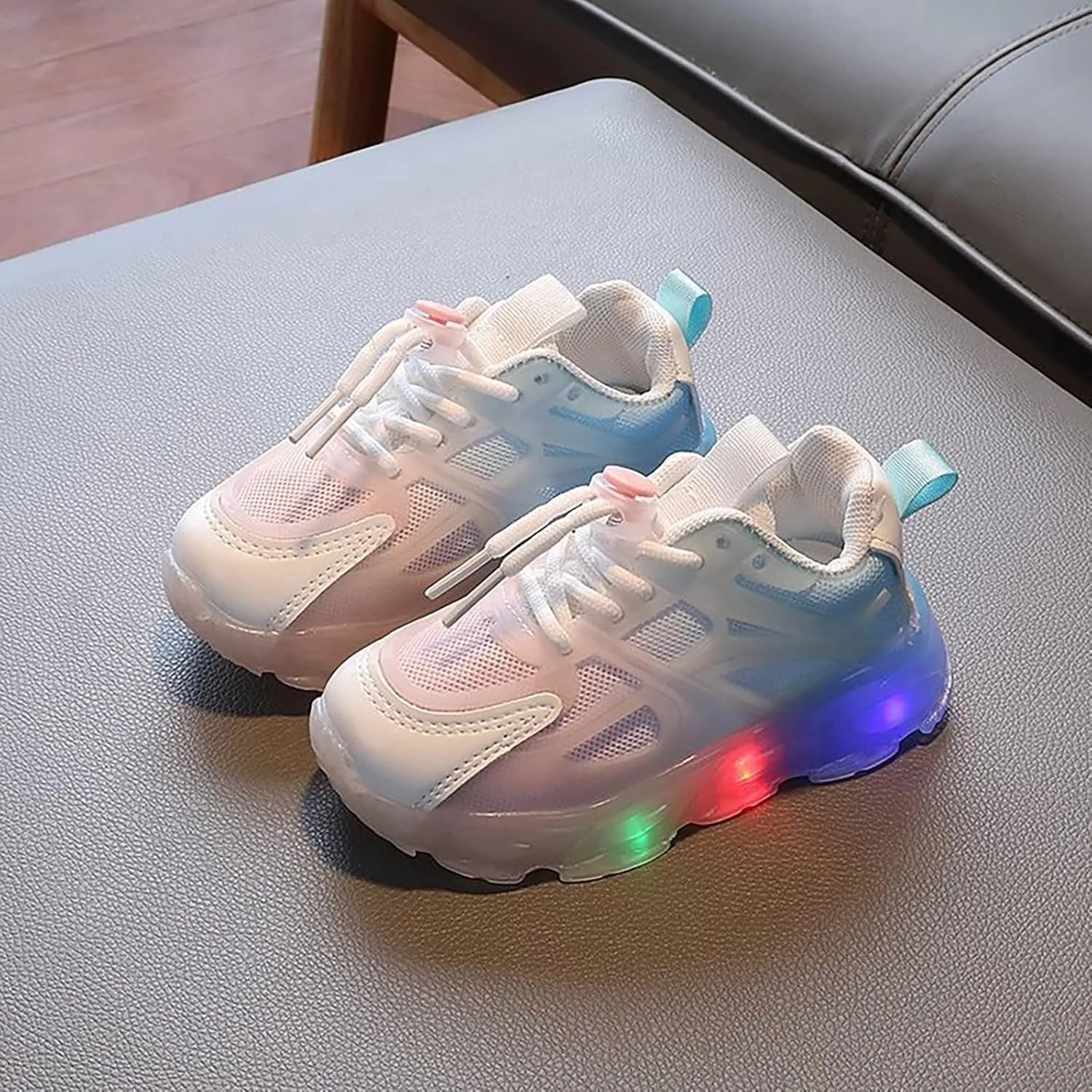 Toddler Sneakers,Kids Baby Boys Girls Led Light Sport Shoes Children Mesh Luminous Running Sneakers Shoes