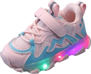 Toddler Sneakers,Kids Baby Boys Girls Led Light Sport Shoes Children Mesh Luminous Running Sneakers Shoes