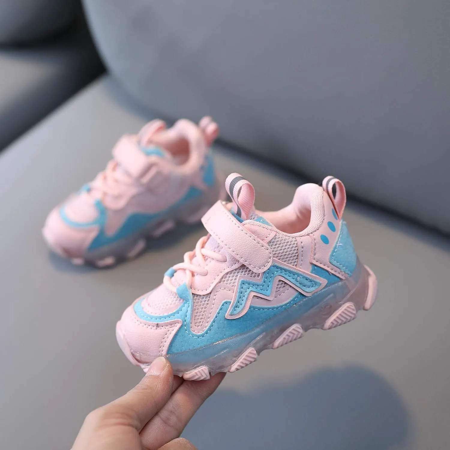 Toddler Sneakers,Kids Baby Boys Girls Led Light Sport Shoes Children Mesh Luminous Running Sneakers Shoes