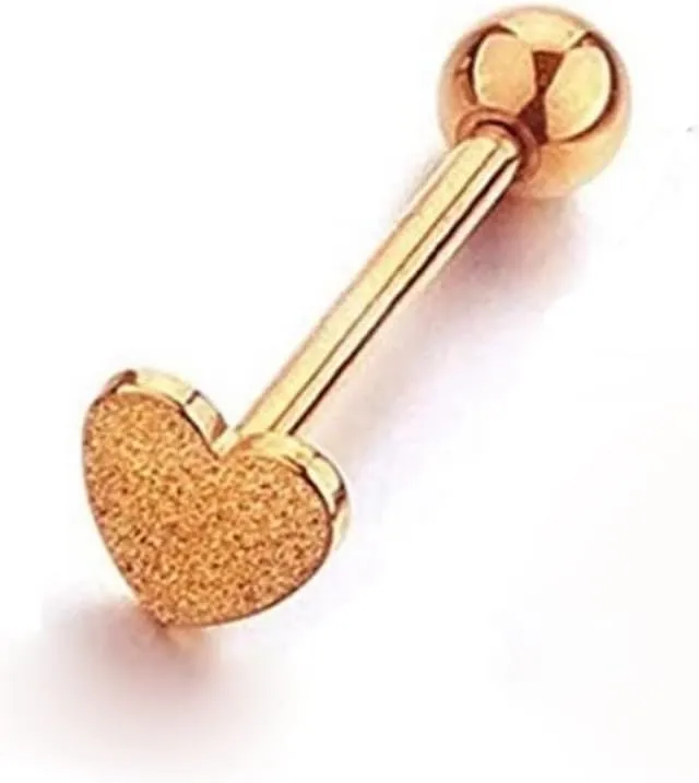 Tongue Bar Surgical Steel Barbell Body Piercing Body Stud Ring No Piercing Lip Nipple Eyebrow Lobe Rings Body Jewelry (Metal Color : 1 PC-Silver)