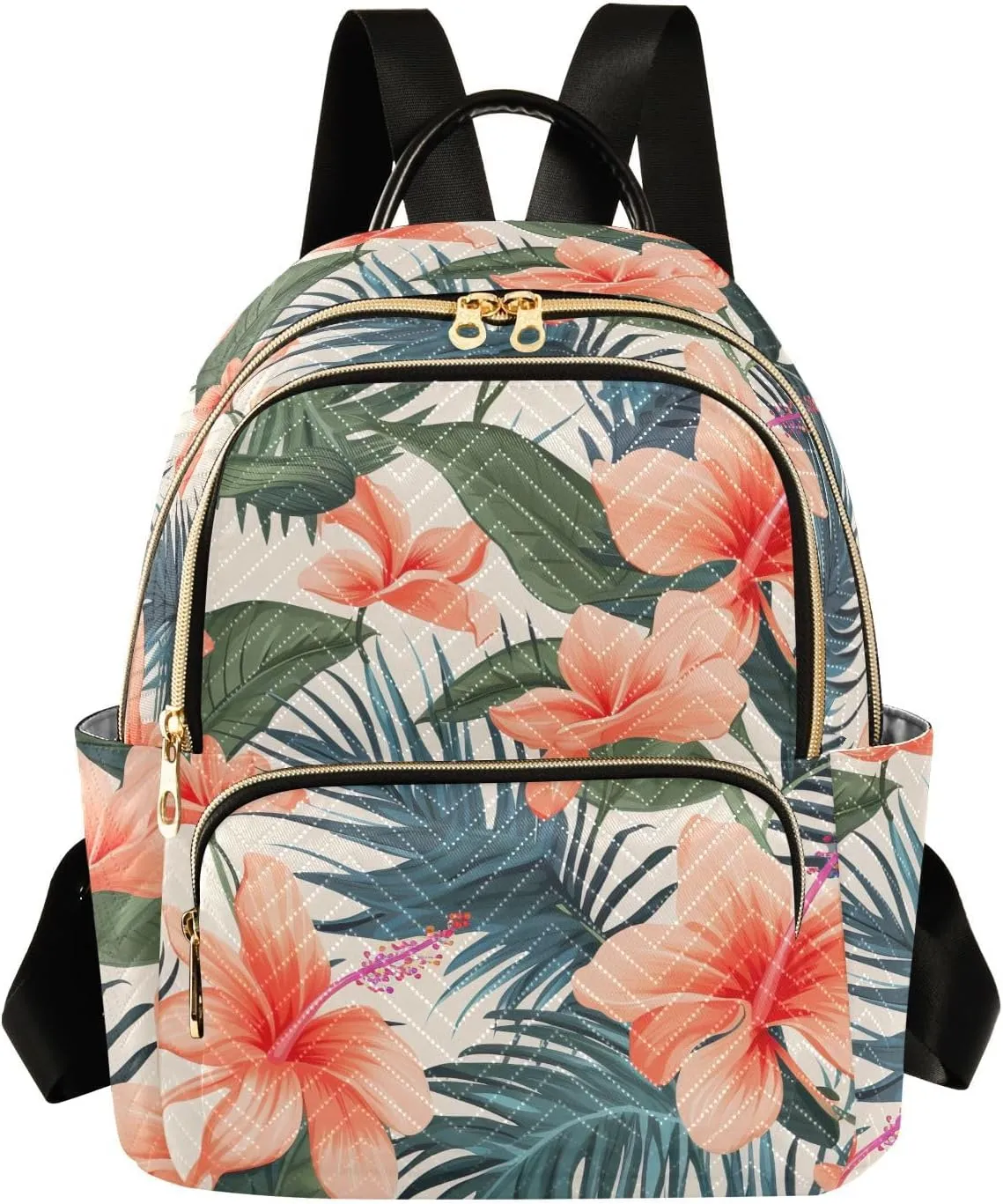 Tropical Small Backpack Purse for Women Travel Diaper Bag Daypack Backpacks for Shopping Vacation