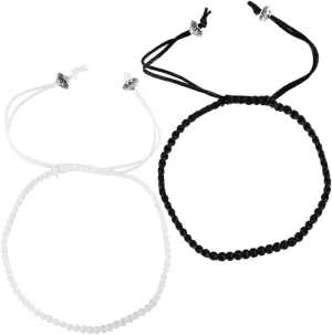 Unique Braided Rope Couples Bracelet Set Fashionable Friendship Bands for Couples