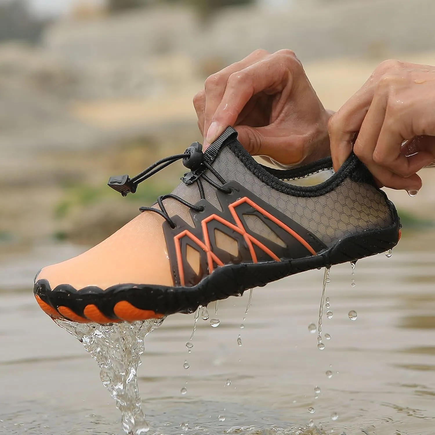 Unsex Water Shoes Barefoot Shoes Quick Dry Hiking Shoe Lightweight Swim Sport Shoe Walking Athletic Running Sneaker