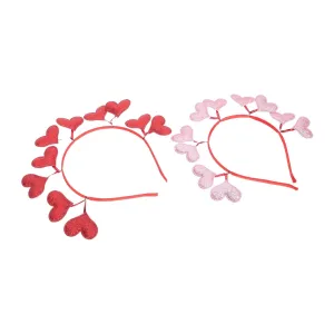 Valentines Day Headband Love Heart Hairband Fashion Hair Clip Black Headband Party Hair Decor Random Color