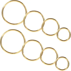 VANZACK Stylish Gold Nose Rings Nose Hoop Jewelry Set Spiral Nose Piercings Metal Nose Jewelry for Women