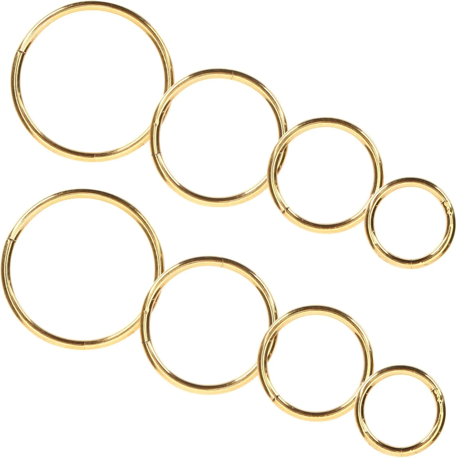 VANZACK Stylish Gold Nose Rings Nose Hoop Jewelry Set Spiral Nose Piercings Metal Nose Jewelry for Women