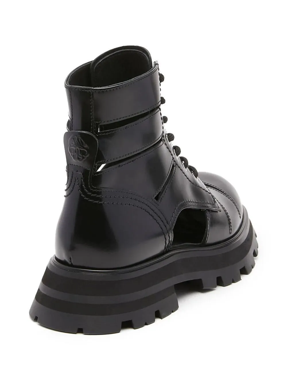 Wander cut-out combat boots