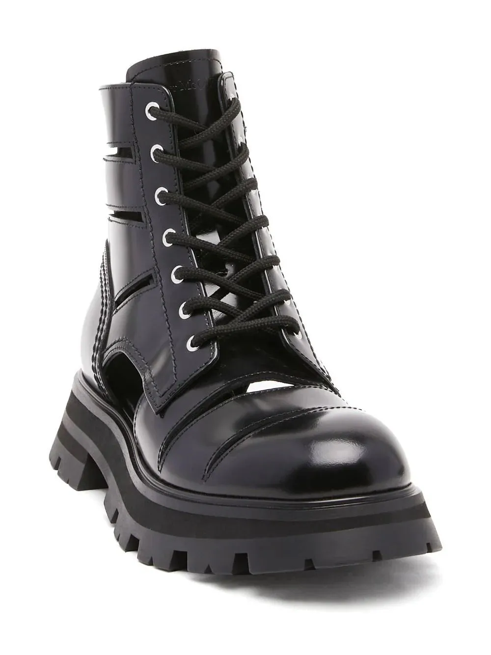 Wander cut-out combat boots