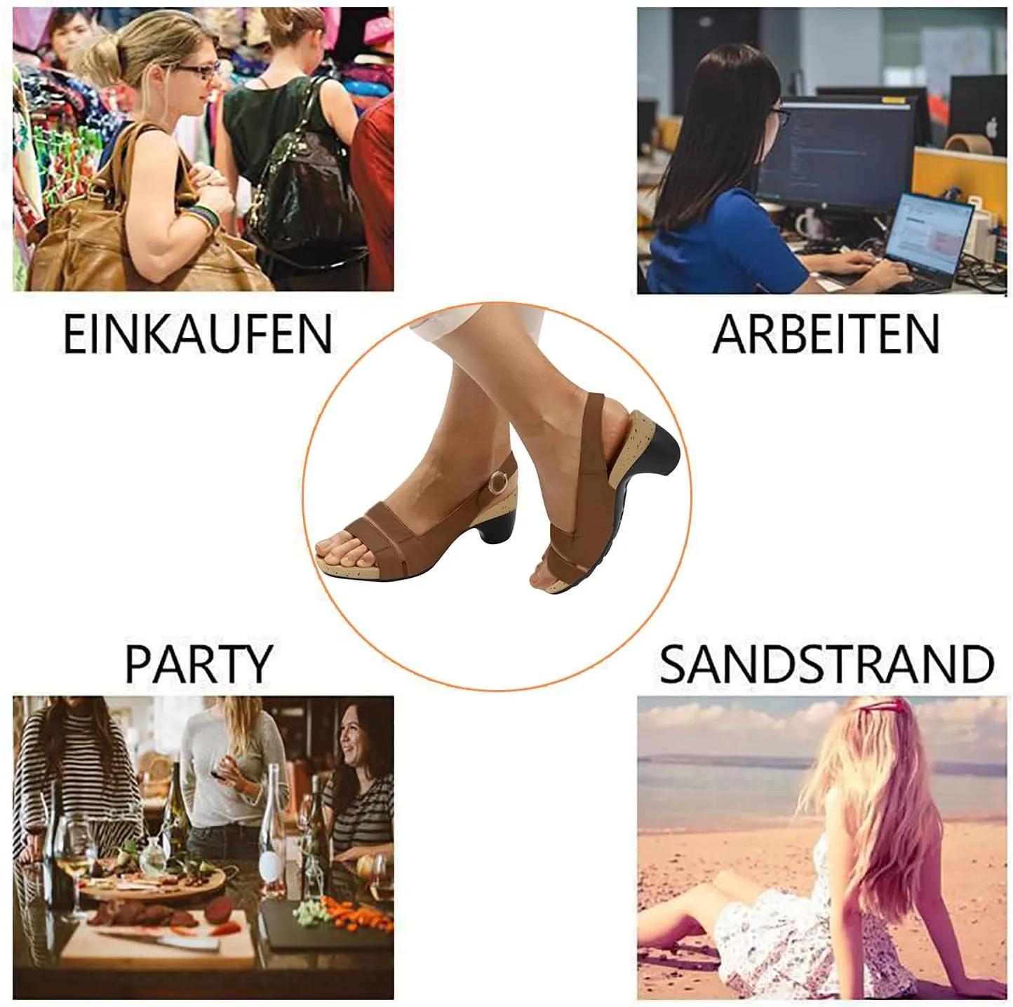 Wedge Sandals for Women 2025 Dressy Comfy Elegant Low Heel Open Toe Breathable Ankle Strap Sandals with Adjustable Buckle