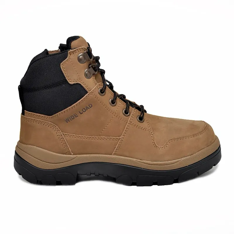 Wide Load 590TZN Casual Taupe 6 Inch Soft Toe Zip Boot