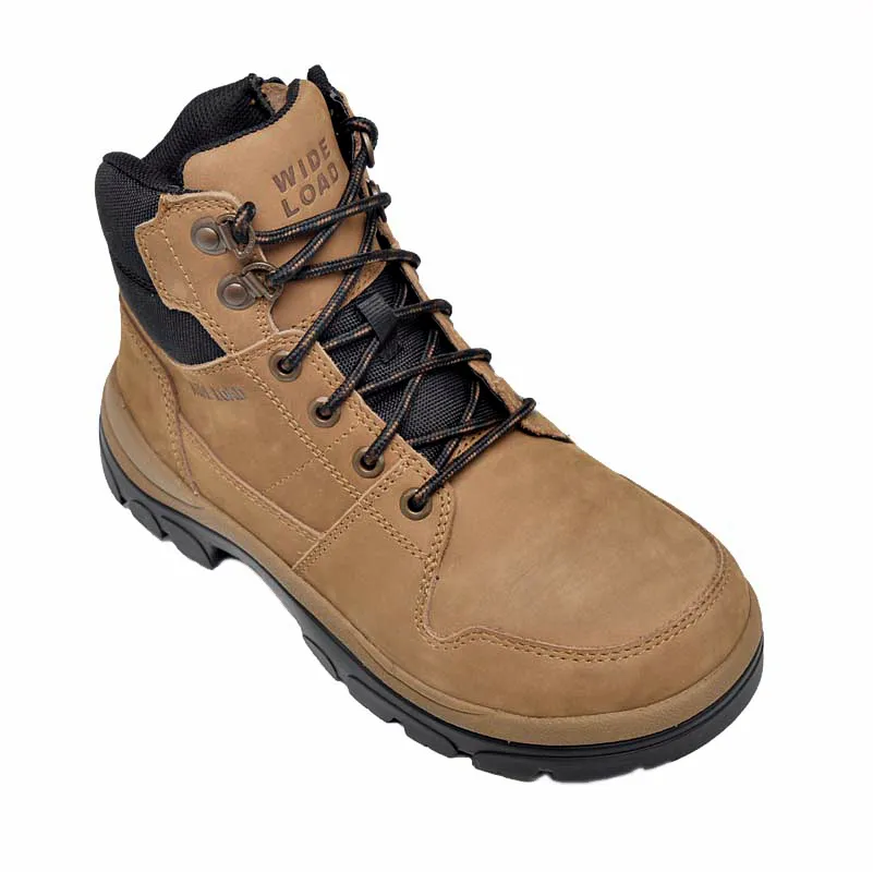 Wide Load 590TZN Casual Taupe 6 Inch Soft Toe Zip Boot