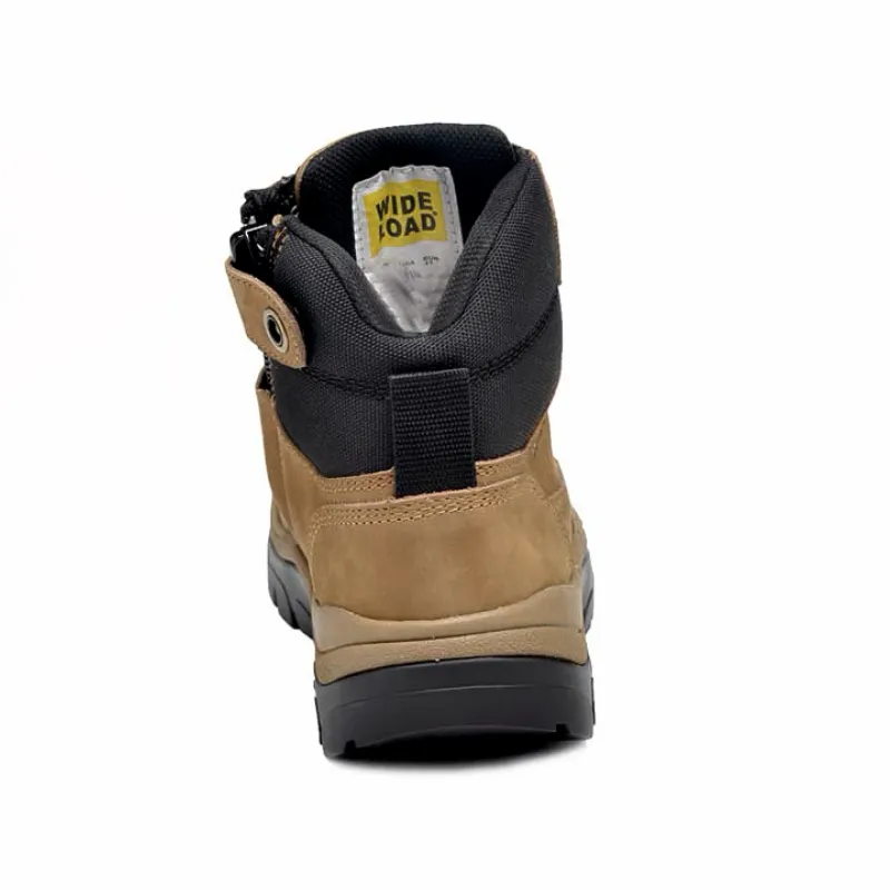Wide Load 590TZN Casual Taupe 6 Inch Soft Toe Zip Boot