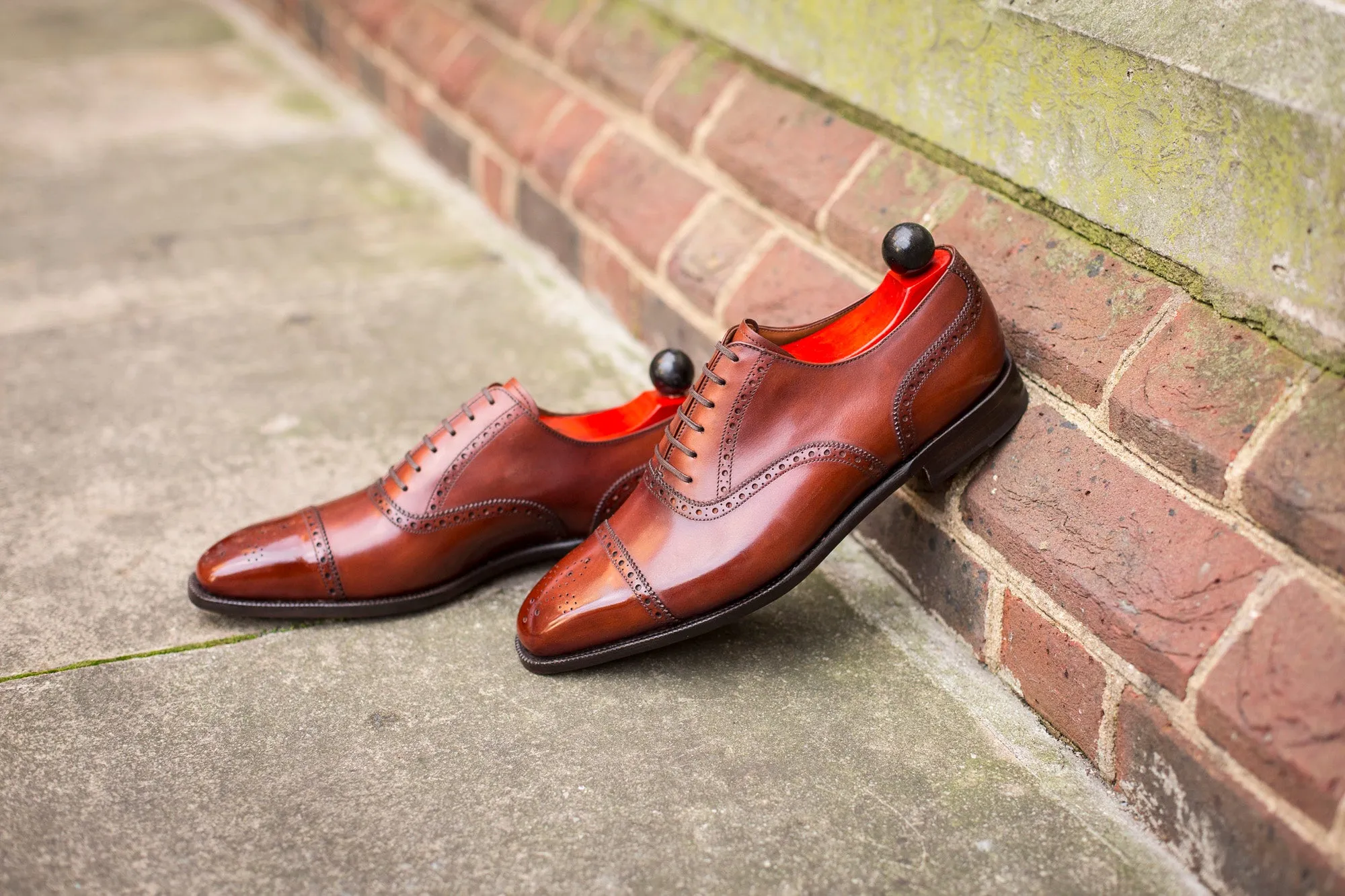 Auburn Calf Windermere Boots on MGF Last with Single Leather Sole