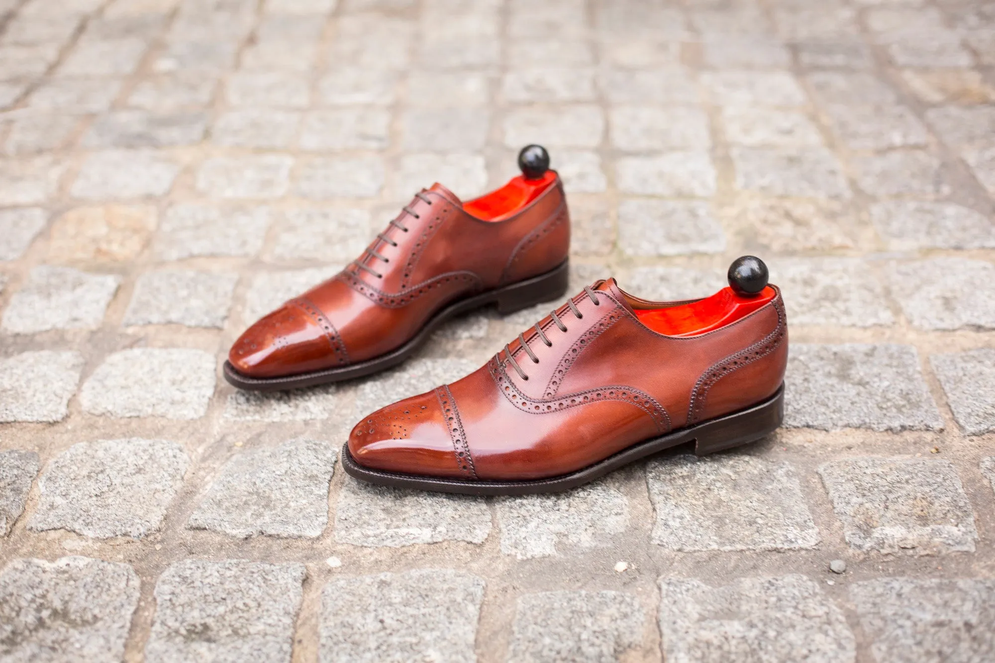 Auburn Calf Windermere Boots on MGF Last with Single Leather Sole
