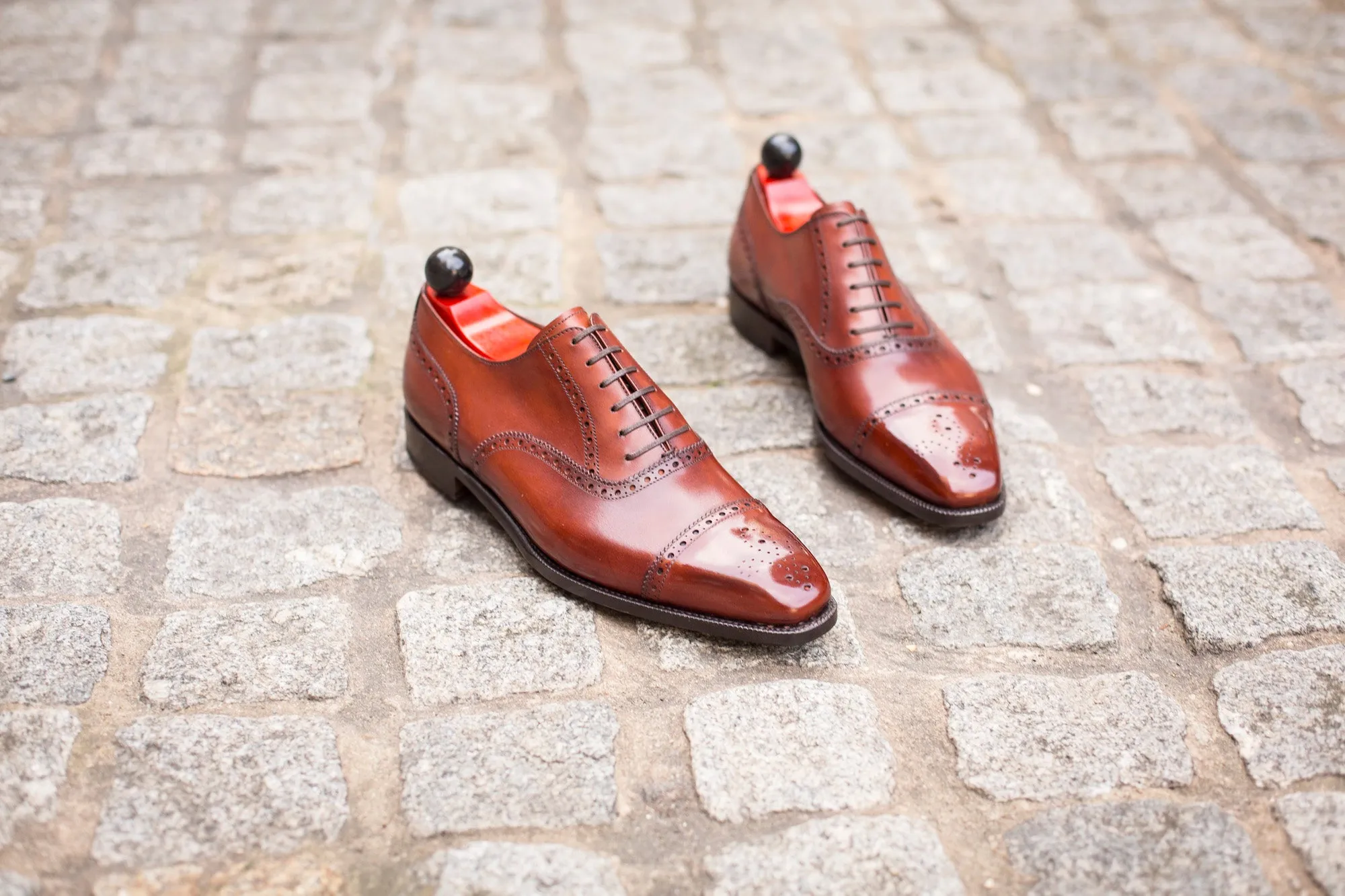 Auburn Calf Windermere Boots on MGF Last with Single Leather Sole