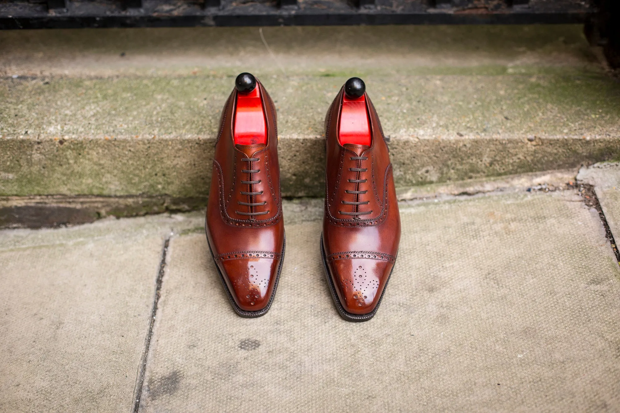 Auburn Calf Windermere Boots on MGF Last with Single Leather Sole