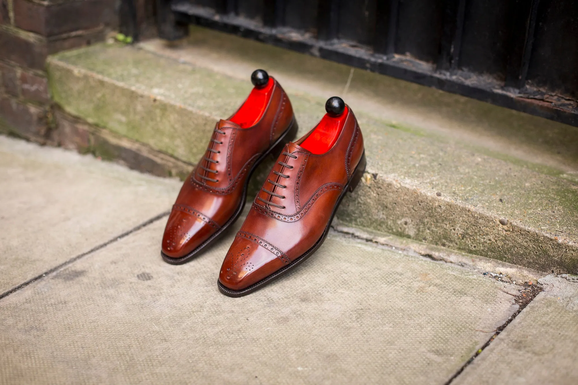Auburn Calf Windermere Boots on MGF Last with Single Leather Sole
