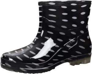 Women Rain Boots Wide Calf Comfort Lightweight Waterproof Fall Women's Ankle Rain Boots Slip On Garden Outdoor Shoes
