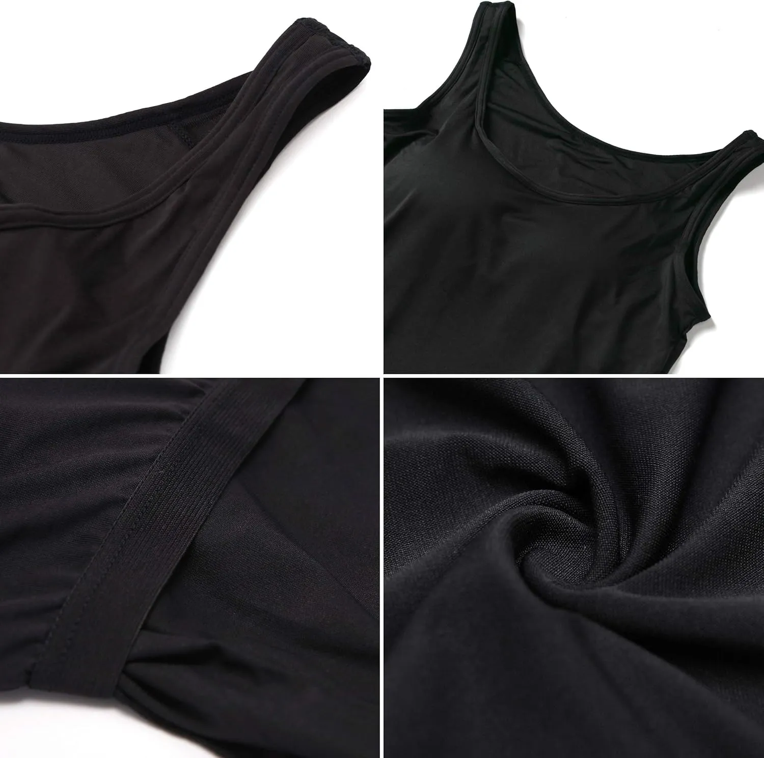 Women Sleeveless Tank Top with Built in Padded Bra
