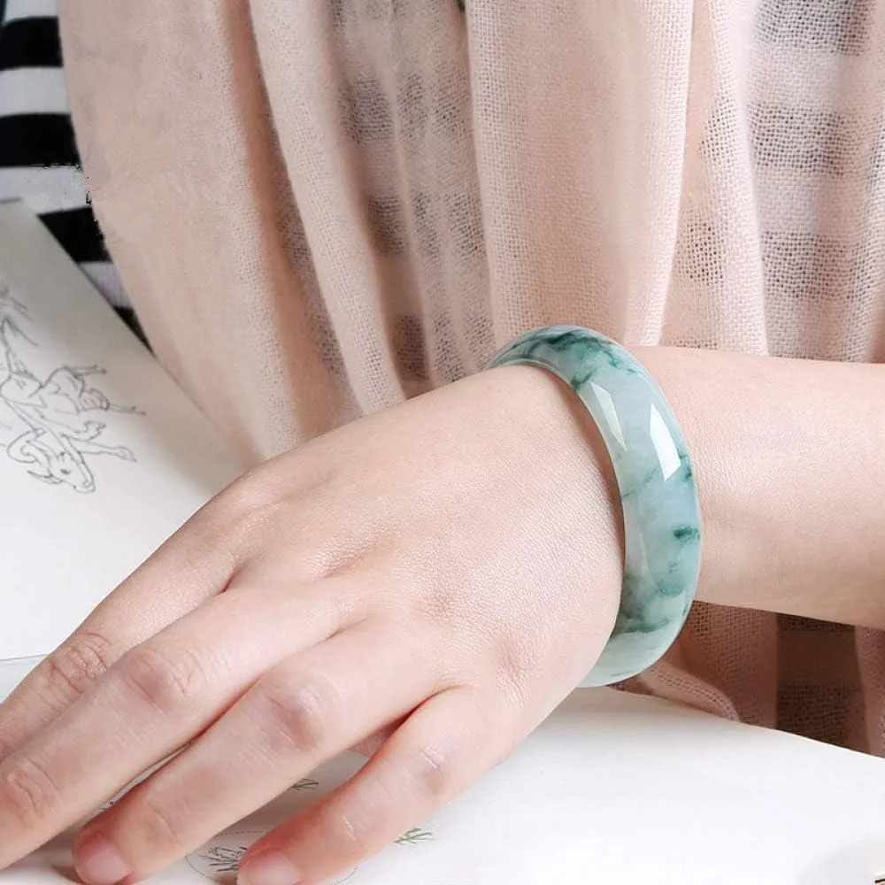 Women's Bracelet, Natural Jade Jade Bangles Bracelets, Ladies Bracelets, Green Bracelets, Exquisite Fashion Ladies Bracelets,Jade-55-56mm,Jade-63