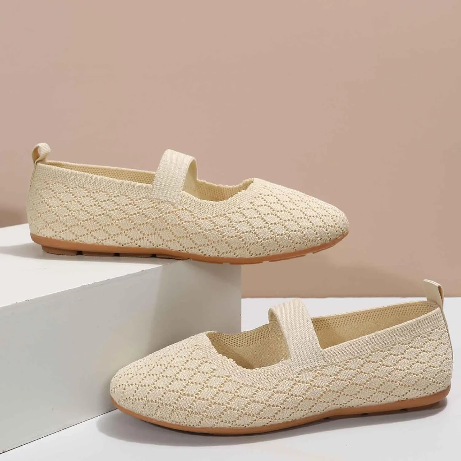 Women's Breathable Slip On Loafers Comfortable Casual Shoes for Walking Outdoor Leisure Spring Summer Daily Wear