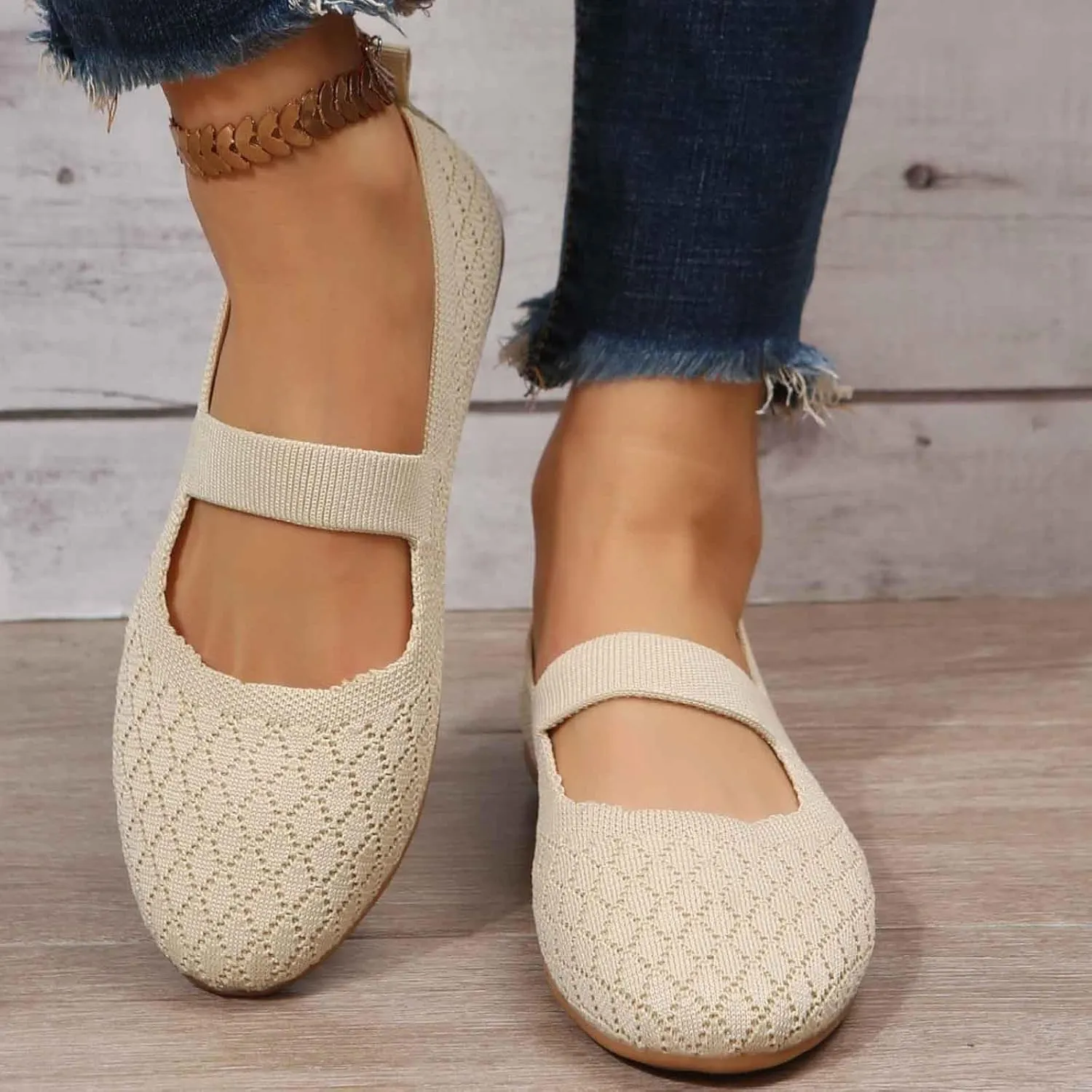 Women's Breathable Slip On Loafers Comfortable Casual Shoes for Walking Outdoor Leisure Spring Summer Daily Wear