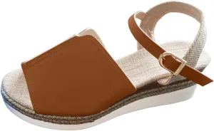Women's Espadrille Wedge Sandals Closed Toe Orthopedic Ankle Strap With Straps Fishmouth Platform Arch Support Wedges Sandal Casual Non-Slip Comfortable Dress Office Work Shoes