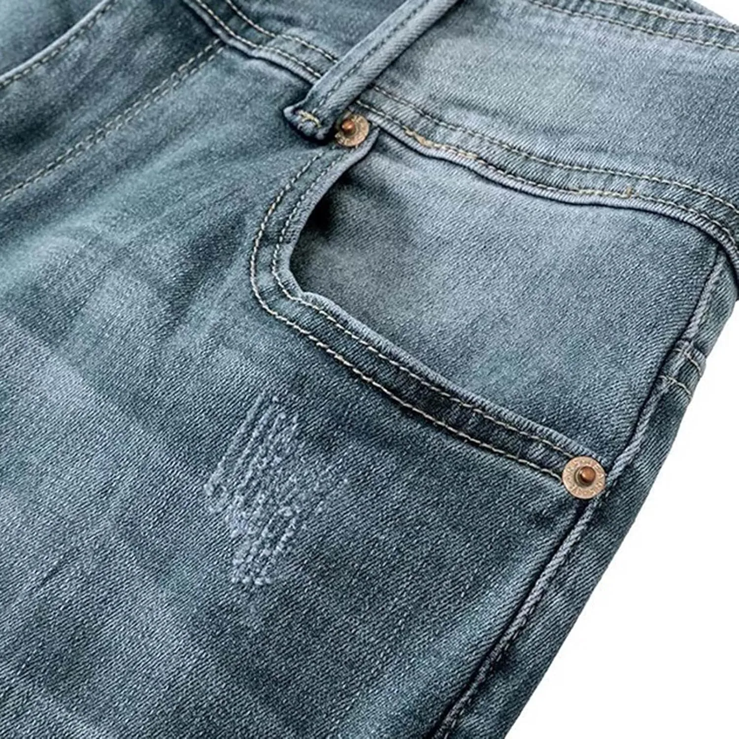 Womens Flare Jeans High Waisted Wide Leg Baggy Stretchy Skinny Destroyed Straight Leg Ankle Denim Pants Bell Bottom