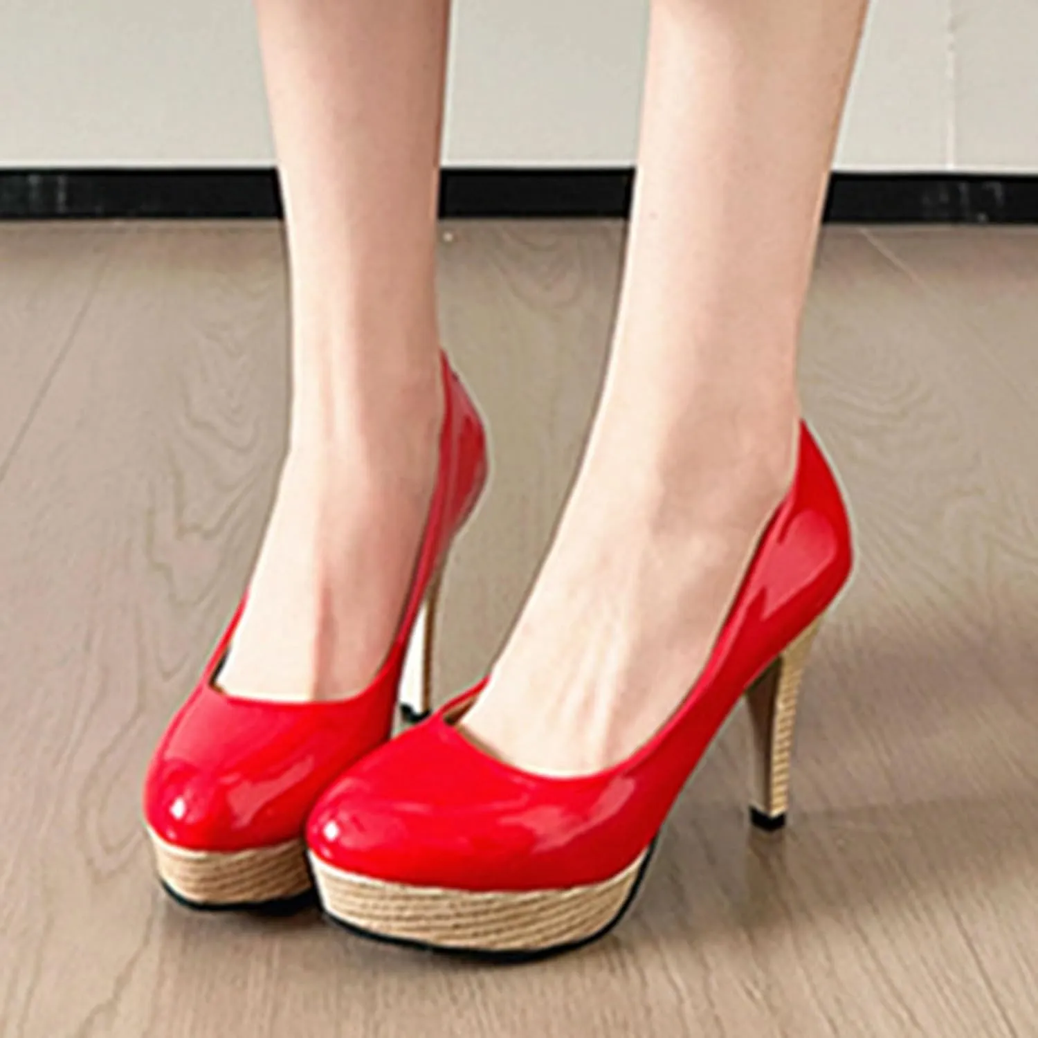 Women's Heels Classic Close Toe High Heels Chunky Platform Dress Pump Shoes Comfort Wedding Party Office Work Shoes