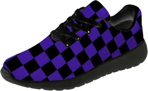 Women's Men's Running Shoes Walking Sneakers Tennis Shoes Checkered Gifts for Women Teens