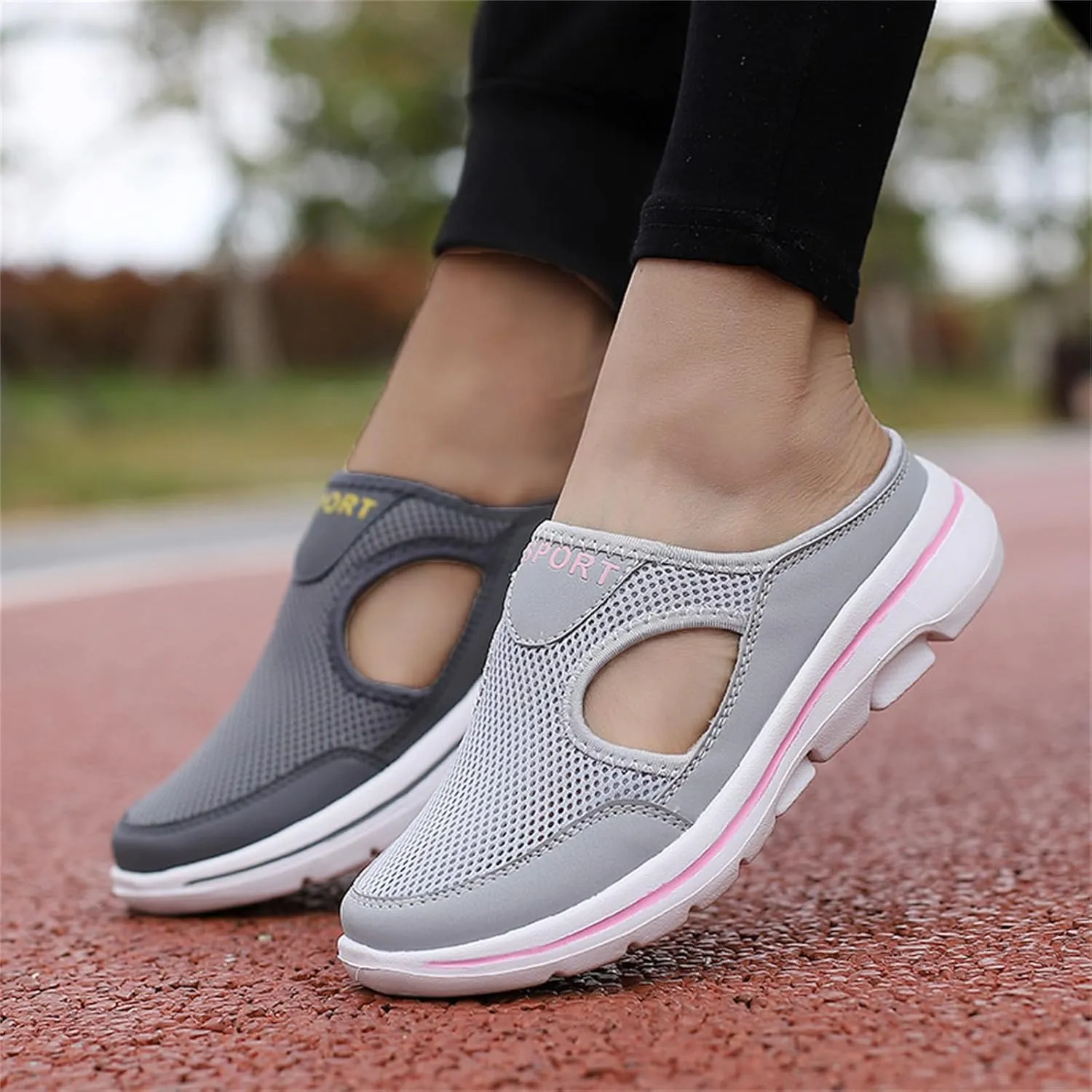 Women's Mules & Clogs Orthopedic Diabetic Mules Lightweight Open Back Shoes Comfort Closed Toe Walking Slides Casual Unisex Slippers Breathable Anti-Skid Sole Shoes