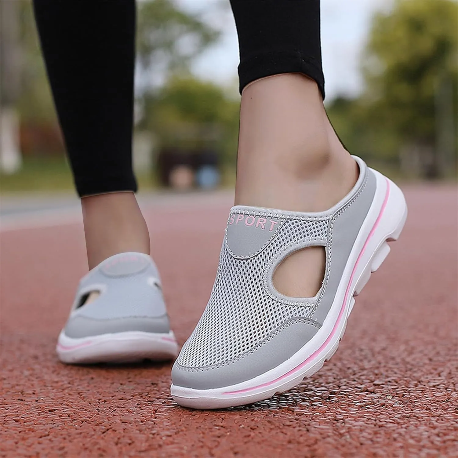 Women's Mules & Clogs Orthopedic Diabetic Mules Lightweight Open Back Shoes Comfort Closed Toe Walking Slides Casual Unisex Slippers Breathable Anti-Skid Sole Shoes